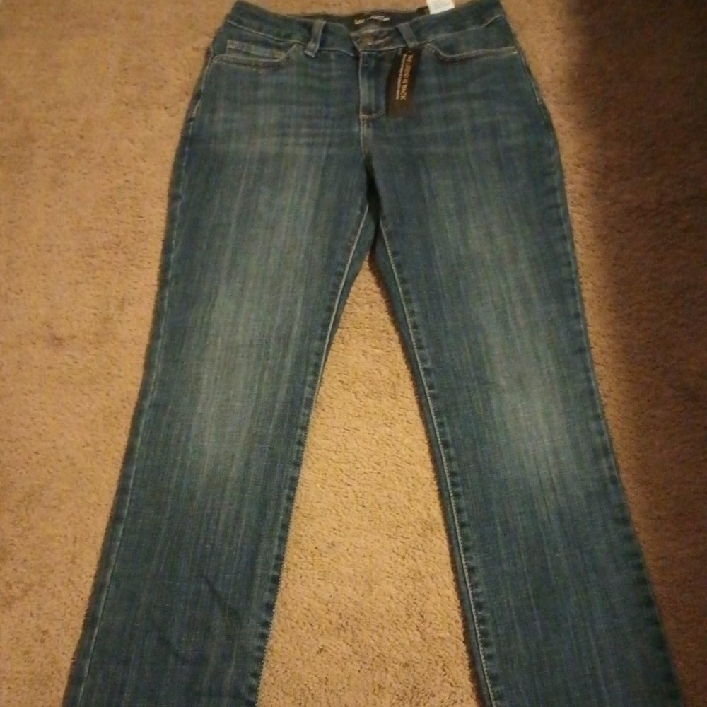 New Lee Regular Fit Straight Leg Mid Rise Ladies Jeans Size 6